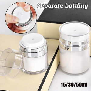 15/30/50ML Empty Airless Pump Jar Refillable Creams Sample Lotions Dispenser Travel Leak Proof Cosmetic Container Moisturizer Vacuum Bottle