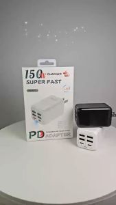 150w Fast Charger Station 4usb+2pd Multi Port Flash Charger Multi Charger Port Wall Charger Powered Adapter 充电器 快充插头