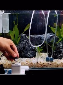 USB ปั้มน้ำออกซิเจนตู้ปลา - ปั๊มลมพิพิธภัณฑ์สัตว์น้ำถังปลา - ปั๊มลมออกซิเจน - อุปกรณ์ประหยัดพลังงานเงียบ - มินิแบบพกพา