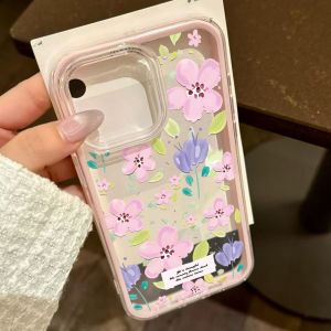 Flower Clear Phone Case For Samsung S26 Ultra S26 S25 S23 S22 S24 Plus A57 5G A55 A56 A37 A36 A35 A17 5G A53 A54 A34 A26 Funda