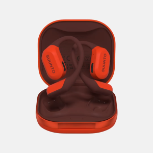 Suunto Spark CORAL ORANGE Open-Ear Lightweight Wireless Sport Earbuds - 9g Ultra-Comfortable Headphones for Running - HD Audio with Deep Bass IP55 Sweatproof & Secure Loop