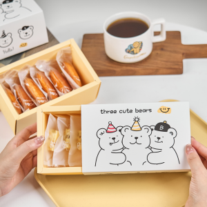 2025 Small Bear Biscuit Cookie Packaging Box Drawer Baking Candy Gift Box Pastry Shop Kitchen Cooking Utensils BBQ Baking Tools