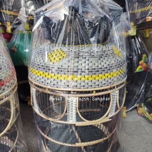 SANGKAR BURUNG MAHKOTA MERAK RAJUT MATARAM KUALITAS SUPER- KANDANG PERKUTUT SINTETIS TERBAIK