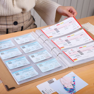 Movie Ticket Train Ticket Storage Book Concert Travel Ticket Collection Flight Ticket Commemorative Couple Gift Booklet