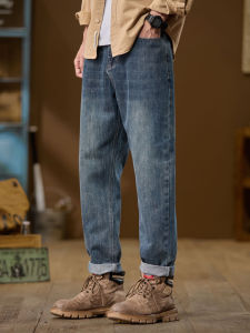 WEIJINSHI | Trendy Loose Tapered Jeans Spring Autumn