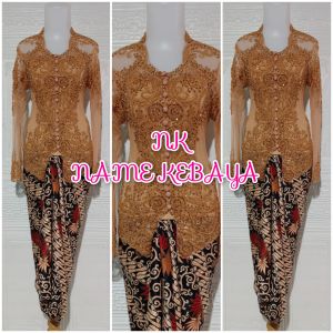 set kebaya pesta kebaya modern + rok lilit