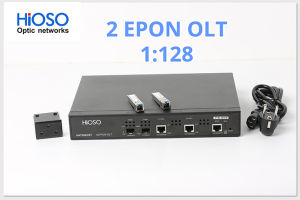 HiOSO HA7302CST 128 Onu Acess Each PON Optical Ftth Epon Olt 2 Ports olt Gepon Compatible Other EPON XPON ONU Gigabit EPON