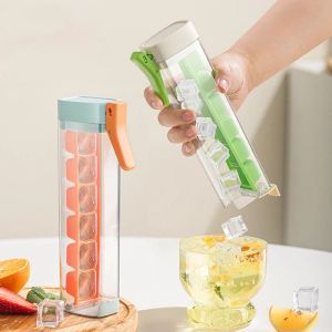 Press Type Ice Cube Tray Plastics Ice Cube Maker Easy to Demold Ice Tray Mold DIY Whiskey Cocktail Tools Kitchen Accessories