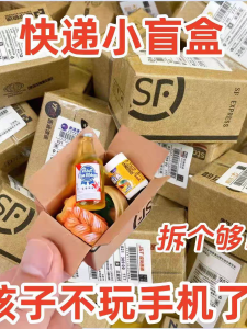 Mini Package Toy Box Blind Box Doll Scene Model Simulation Surprise for Blind Students Plastic Material Collectible Toy