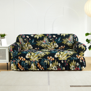Sofa Cover 1/2/3/4 Seater Stretchable Couch Covers With Skirt Universal Soft Sofa Protector All-inclusive Slipcover