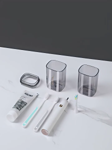 【BUY 1 TAKE 1】 2 in 1 Travel New Travel Mouthwash Cup Portable Storage Soap Box Teethbrush Holder Mouthwash Cup Set