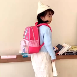 Astro Mermaid Cartoon Printed Backpack Breathable Lightweight Kindergarten School Bag for Kids