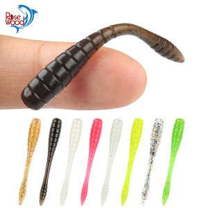 Mồi Câu Giả Mềm TPR Ajing Hình Sâu 4.8cm Rosewood Mồi Câu Nhân Tạo Dành Cho Câu Cá Đá Biển Câu Cá Trên Băng Câu Thả Đá Bộ Dụng Cụ Câu Cá.