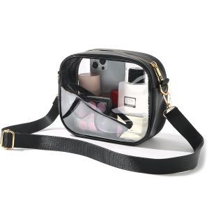 Clear Bag Stadium Approved Crossbody Transparent Bag for Concerts & Sports Events Purses for Men & Women