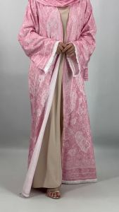 New Fashion Dubai Muslim Women Modest Dress Elegant Arabic Femme Hijab African Tassel Abaya Islamic Long Sleeve Turkey Robe