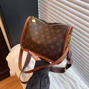 Fashionable Large Capacity Womens Underarm Bag 2025 New Style Casual Single Shoulder Crossbody Bag Elegant British Style PU Leather