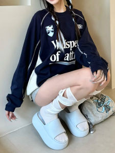 Womens Summer Outdoor Wear 6cm Thick Heel Heightening Sandals Anti-Odor New Beach EVA Slip-On Casual Thick Heel Sandals