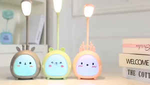 Cute Cartoon Table Lamp Desk Lamp Night Light Lamp Flexible USB Recharge LED Table Night Eye Protection For Bedroom