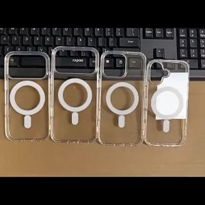 For Magsafe 8K Clear Phone Case For iPhone 17 Pro Max 17 Air 15 14 13 11 12 16 Pro Max Plus Mini Transparent Silicone Soft Cover
