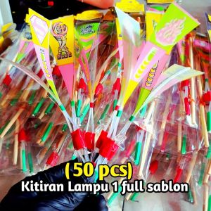 [50 pcs] MAINAN KITIRAN LAMPU TERBANG 1 LAMPU Full Sablon Karakter