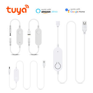 RGB LED Strip Controller Smart Home 5V USB/12V 4PIN/DC Led ControllerTuya Wifi Switch Dimmer for 2835 5050 COB Neon LED Tape