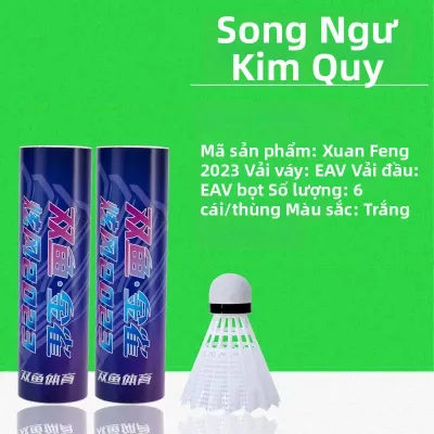 Double Fish | Bộ Quả Cầu Lông Dùng Ngoài Trời Bền 12 cái