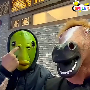 TOY😊พร้อมส่ง💯 หน้ากากปลาบู่ อะนิเมะ หน้ากากม้า หน้ากากสับประหลาด หน้ากากยาง สัตว์ประหลาด หน้ากากเอเลี่ยน คอสเพลย์ หน้ากากแฟนซี หัวสัตว์