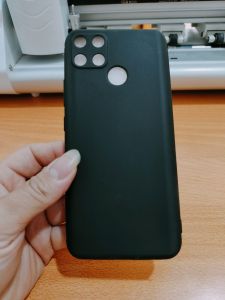 casing realme c12 softcase macaron black c12 case premium black realme c12