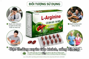L-Arginine Cà Gai Leo – Xạ Đen | Hỗ trợ giải độc gan tăng cường chức năng gan
