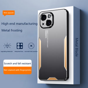 ROAZIC Phone Case For Redmi Note 11/11 Pro/11 Pro 5G/11S 4G/11T Pro/12 4G/12T Pro Aluminum Metal Casing Matte Back Cover Silicone Edge Full Camera Protection Phone Cover