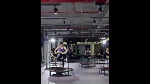 BG SPORT Trampoline Dewasa With Handle Alat Olahraga Fitness TL-48M (Handle)