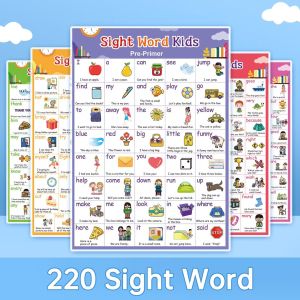 Poster Giáo Dục Trẻ Em Tiếng Anh 220 Từ Thường Xuyên Dán Tranh Đồ Chơi Giáo Dục Đồ Chơi Trẻ Em Đồ Chơi Học Môn Học Trẻ Em