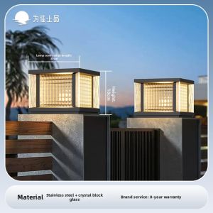 VINCAN | Solar Outdoor Pillar-Mounted Lamp