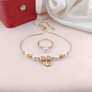 Gelang cincin mutiara  ✅Rangka  Rhodium ✅Mutiara tawar