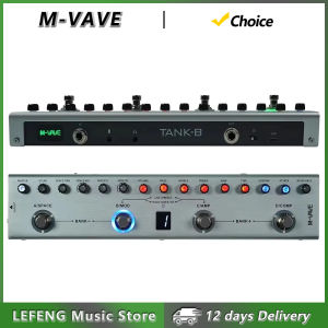 M-VAVE | M-VAVE Tank-B Bass Guitar Multi-Effect Pedal 36 Presets 9 Preamp Slots 8 IR Cab Slots 3 Modulation/Delay/Reverb Rechargeable