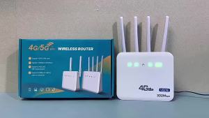 4G LTE WiFi Router WiFi 6 Modem 300Mbps With SIM Card Slot Fixed Telephone Volet WAN/LAN Adaptive Interface Supports 32 Users