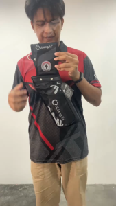 V Club Archery OuLiangJia SP069 Field Quiver - Multiple Pockets - Polyester PVC Coating - Deluxe Waist Belt