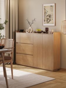 Minimalist Multi-drawer Storage Cabinet Solid Wood