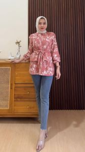 DAHLIA KEMEJA CRINCLE MOTIF // BLOUSE MOTIF CRINCLE PLISKET TALI