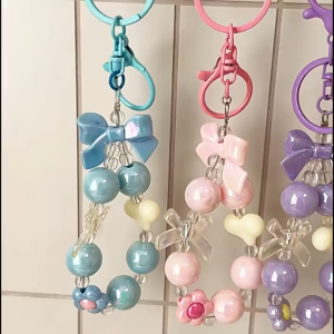 Mobile Phone Chain Lanyard Wrist Strap Women Hand-Held Chain Short Tali Hiasan Phone Case Lanyard Key Pendant