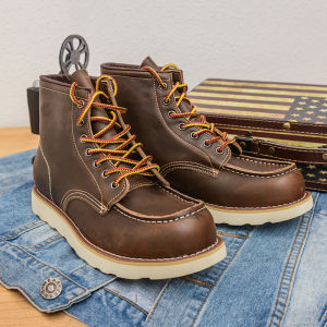 Retro Amekaji Mid Boots Madness Leather