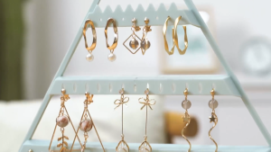 [NEW] SellinCost Triangle Earring Rack Organizer Shelf Hanger Earing Jewlery Storage Box Stand Holder Jewelry Subang Kotak Barang Kemas 耳环架收纳架  耳环首饰收纳盒 ML-19008