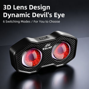 Eslnf(ESLNF) | ESLNF Demon Eye Bicycle Tail Light 5 Lighting Modes Auto On Off MTB Road Bike Rear Safety Light Battery Powered for Night Riding