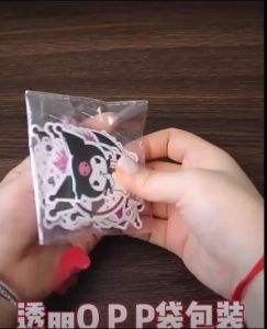 A สติ๊กเกอร์ไดคัท หมี กระต่าย เกาหลี ติดเคส โน๊ตบุ๊ค ตกแต่ง 1 ชุด มี 50 ชิ้น