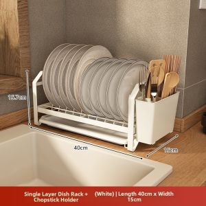 BANGJIE | Compact Space Saving Dish Drying Rack Single Layer