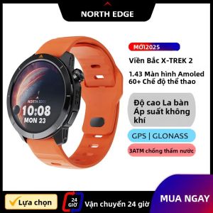 Đồng Hồ Thông Minh Thể Thao NORTH EDGE X-TREK 2 GPS Màn Hình AMOLED 1.43 Chống Nước 3ATM Gọi Bluetooth Đo Độ Cao La Bàn Theo Dõi Sức Khỏe