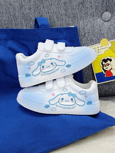 Warrior Kids Spring and Autumn Leisure Girls Shoes Fashionable Breathable Flats Sneaker Low Ankle Cinnamoroll Babycinnamoroll Student Shoes Lightweight