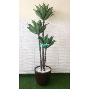 Pohon Hias Tanaman Artificial Agave Foxtail T180 Latex Pot Elegant Dekorasi Studio Aesthetic