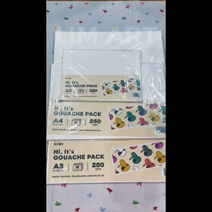 Giấy Vẽ HIMI Gouache 250gsm Tập 10 Tờ Khổ A3/A4/A5 Chuyên Dụng Cho Gouache Acrylic LIM ART