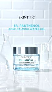 SKINTIFIC - 5% Panthenol Acne Calming Water Gel 45g | Exfoliating Perawatan Wajah Calming untuk Melembabkan Whitening